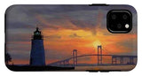Goat Island Lighthouse Newport Rhode Island - Phone Case