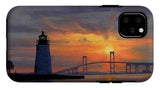 Goat Island Lighthouse Newport Rhode Island - Phone Case