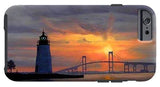 Goat Island Lighthouse Newport Rhode Island - Phone Case