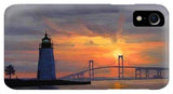 Goat Island Lighthouse Newport Rhode Island - Phone Case
