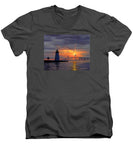 Goat Island Lighthouse Newport Rhode Island - Men's V-Neck T-Shirt