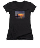 Goat Island Lighthouse Newport Rhode Island - Women's V-Neck