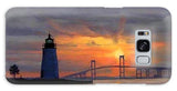 Goat Island Lighthouse Newport Rhode Island - Phone Case