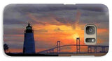 Goat Island Lighthouse Newport Rhode Island - Phone Case