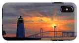 Goat Island Lighthouse Newport Rhode Island - Phone Case
