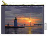 Goat Island Lighthouse Newport Rhode Island - Carry-All Pouch