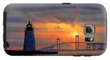 Goat Island Lighthouse Newport Rhode Island - Phone Case