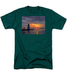 Goat Island Lighthouse Newport Rhode Island - Men's T-Shirt  (Regular Fit)