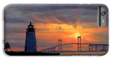 Goat Island Lighthouse Newport Rhode Island - Phone Case