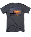Goat Island Lighthouse Newport Rhode Island - Men's T-Shirt  (Regular Fit)