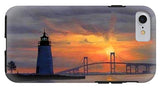 Goat Island Lighthouse Newport Rhode Island - Phone Case