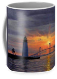 Goat Island Lighthouse Newport Rhode Island - Mug