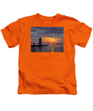 Goat Island Lighthouse Newport Rhode Island - Kids T-Shirt