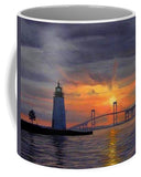 Goat Island Lighthouse Newport Rhode Island - Mug