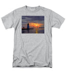 Goat Island Lighthouse Newport Rhode Island - Men's T-Shirt  (Regular Fit)