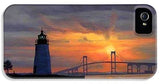 Goat Island Lighthouse Newport Rhode Island - Phone Case