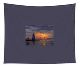 Goat Island Lighthouse Newport Rhode Island - Tapestry