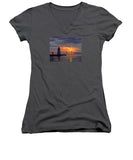 Goat Island Lighthouse Newport Rhode Island - Women's V-Neck