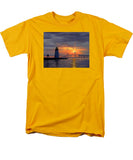 Goat Island Lighthouse Newport Rhode Island - Men's T-Shirt  (Regular Fit)