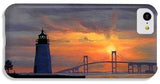 Goat Island Lighthouse Newport Rhode Island - Phone Case