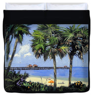 Naples Pier Naples Florida - Duvet Cover