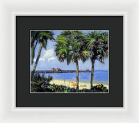 Naples Pier Naples Florida - Framed Print