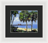 Naples Pier Naples Florida - Framed Print