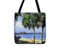 Naples Pier Naples Florida - Tote Bag