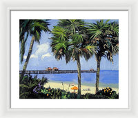 Naples Pier Naples Florida - Framed Print