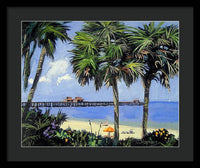 Naples Pier Naples Florida - Framed Print