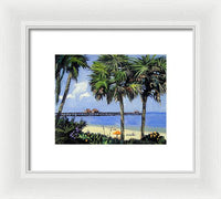 Naples Pier Naples Florida - Framed Print