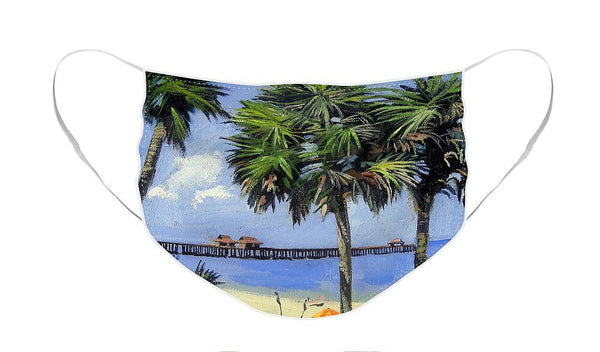 Naples Pier Naples Florida - Face Mask