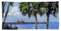Naples Pier Naples Florida - Beach Towel