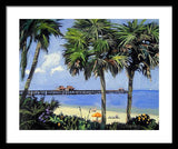 Naples Pier Naples Florida - Framed Print
