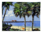 Naples Pier Naples Florida - Blanket