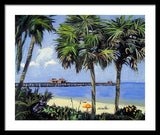 Naples Pier Naples Florida - Framed Print