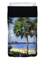Naples Pier Naples Florida - Duvet Cover