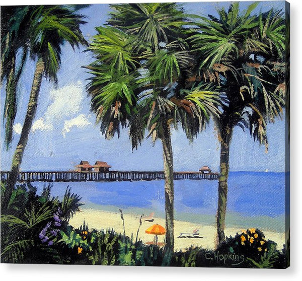 Naples Pier Naples Florida - Acrylic Print