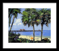 Naples Pier Naples Florida - Framed Print