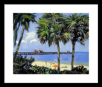 Naples Pier Naples Florida - Framed Print