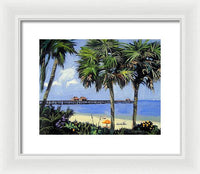 Naples Pier Naples Florida - Framed Print
