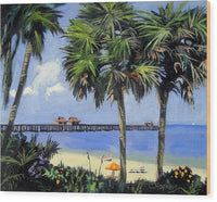 Naples Pier Naples Florida - Wood Print
