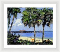 Naples Pier Naples Florida - Framed Print