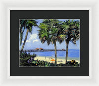 Naples Pier Naples Florida - Framed Print