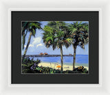 Naples Pier Naples Florida - Framed Print