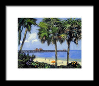 Naples Pier Naples Florida - Framed Print