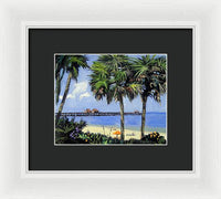 Naples Pier Naples Florida - Framed Print