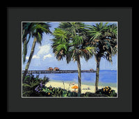 Naples Pier Naples Florida - Framed Print