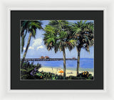 Naples Pier Naples Florida - Framed Print