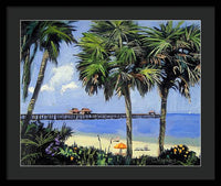 Naples Pier Naples Florida - Framed Print